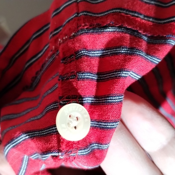 Vtg Golf US Masters Augusta National polo L stripe - Picture 8 of 9